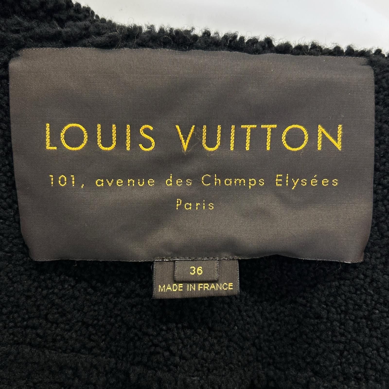 Louis Vuitton Lambskin Back Fleece 36 Jacket — view 6