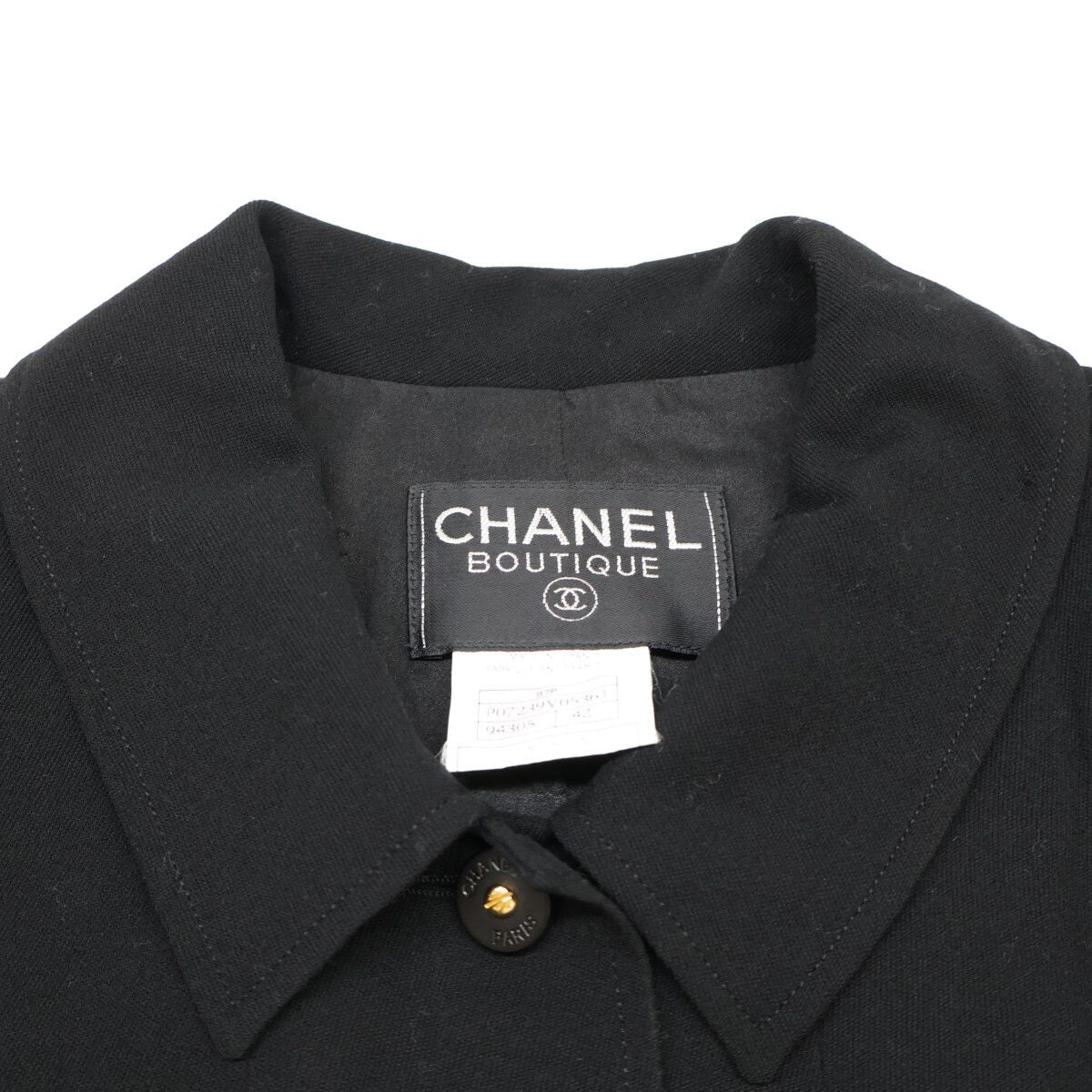 Chanel Logo Button Single 42 Jacket — view 8