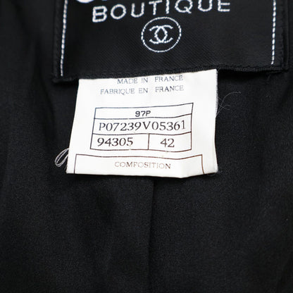 Chanel Logo Button Single 42 Jacket — view 7