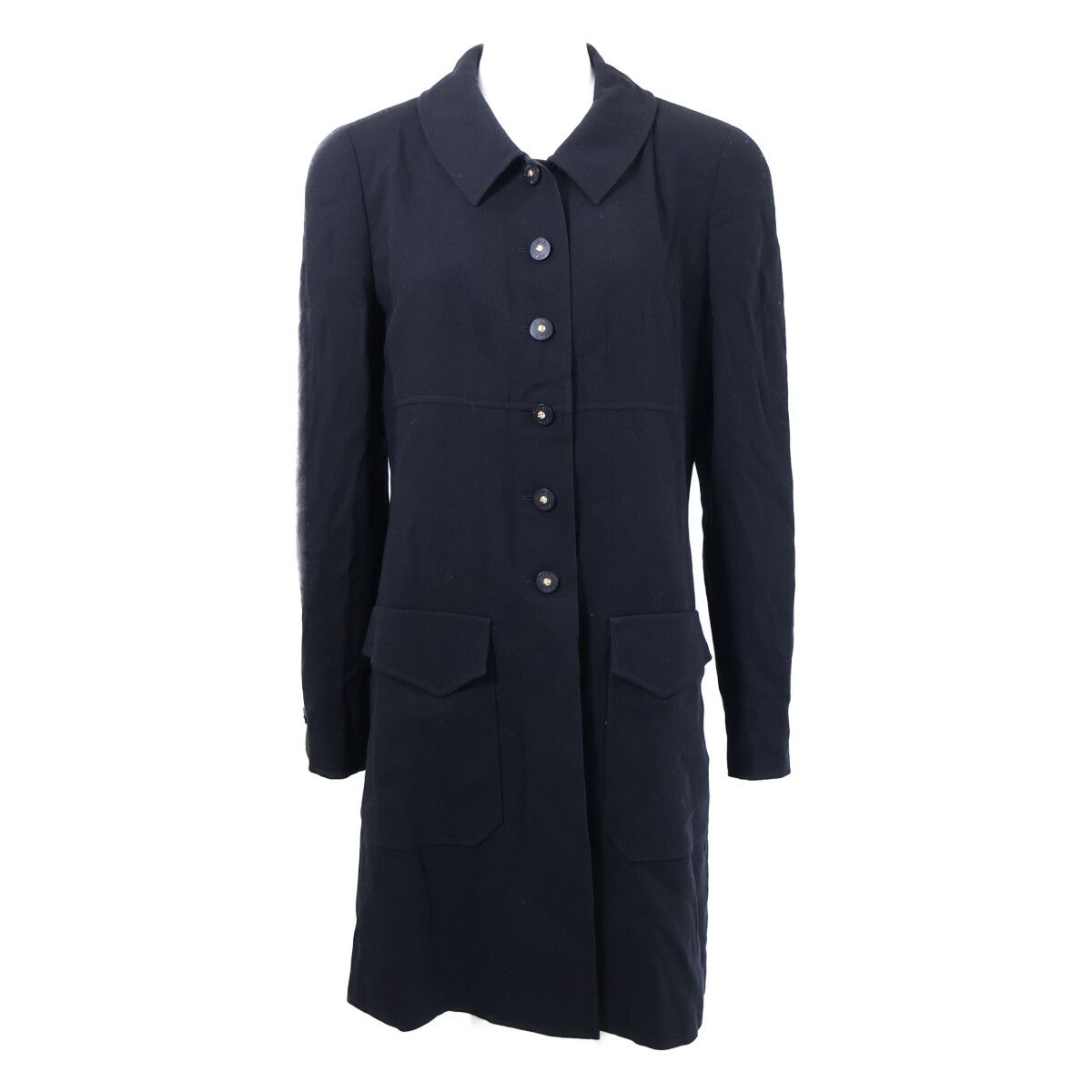 Chanel Logo Button Single 42 Jacket