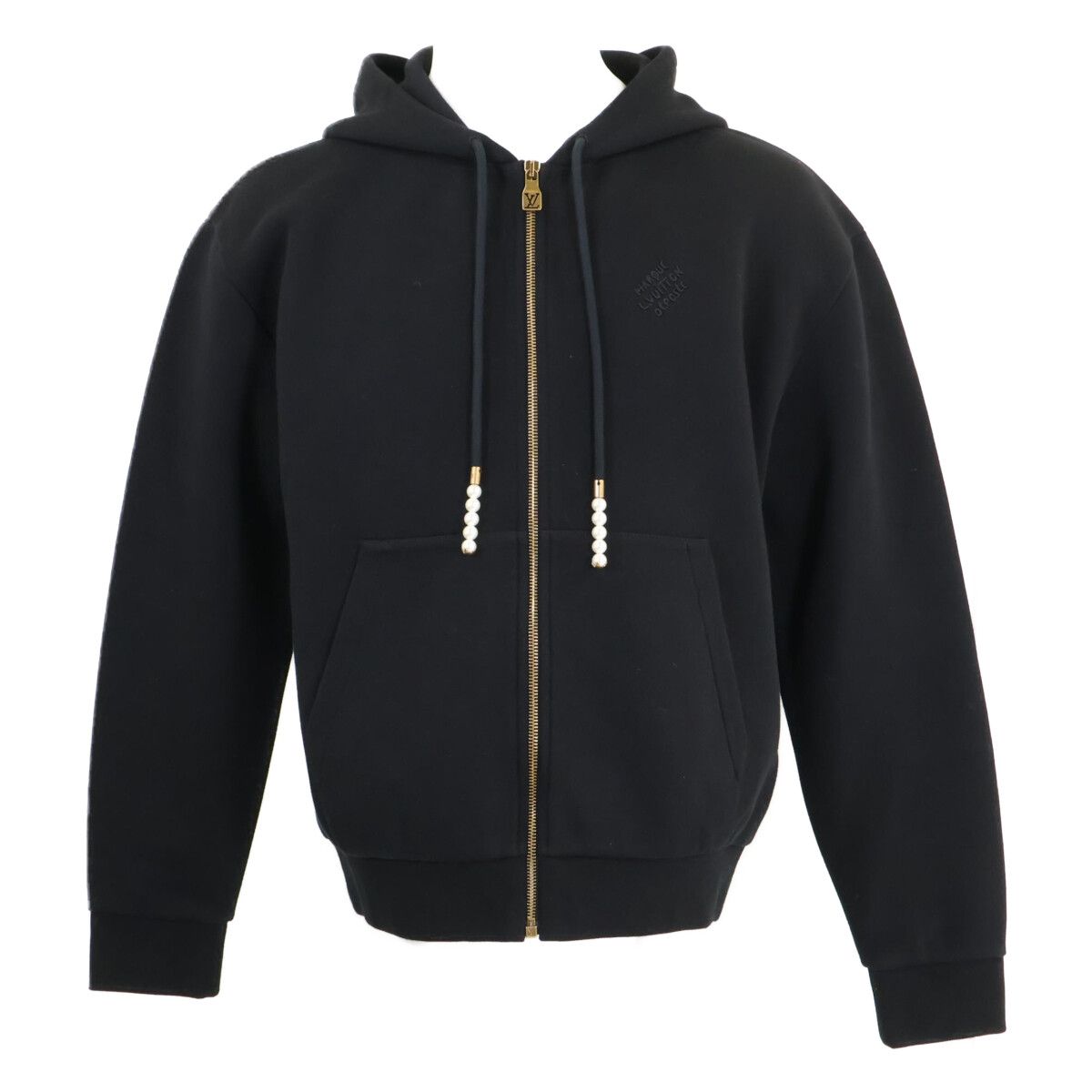 Louis Vuitton Cfj Embroidered Zip Jersey Hoodie