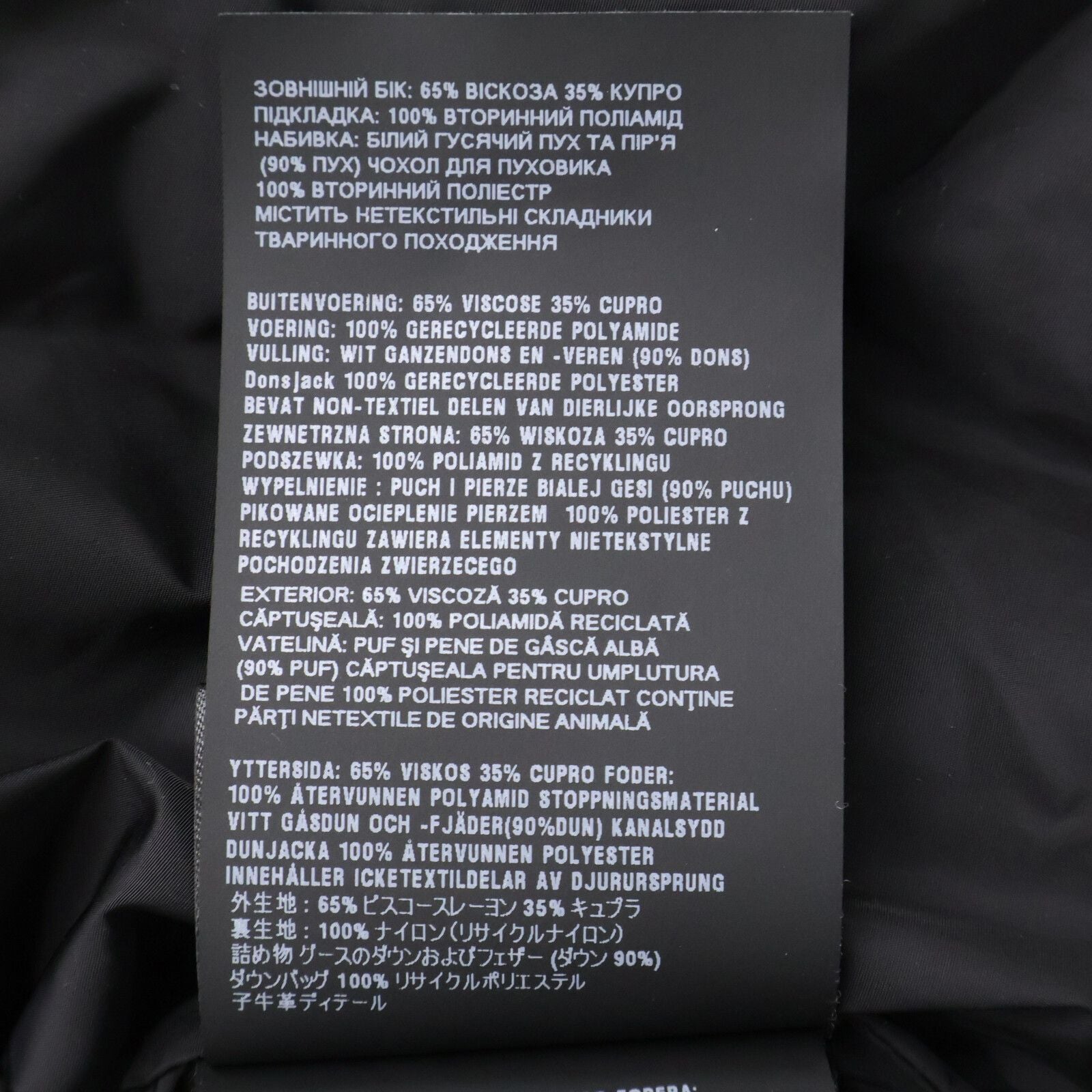 Prada Triangle Logo Velvet Hoodie Down Jacket 42 — view 8