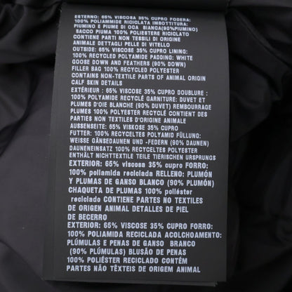 Prada Triangle Logo Velvet Hoodie Down Jacket 42 — view 9