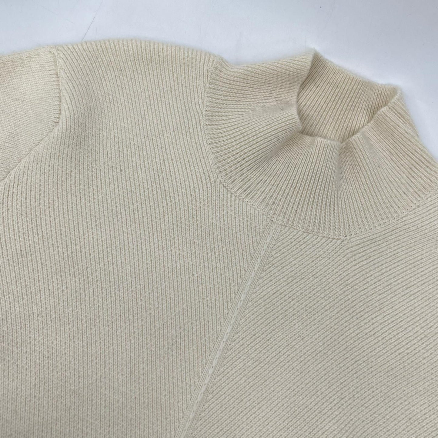 Hermes 2 1 Cashmere 100 Series Button Center Shim Mock Neck Knit Pullover 36 — view 9
