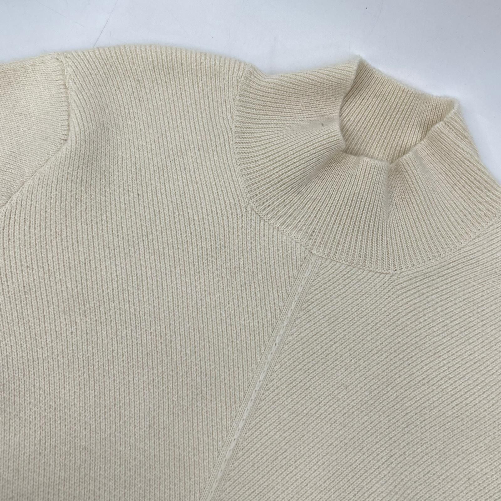 Hermes 2 1 Cashmere 100 Series Button Center Shim Mock Neck Knit Pullover 36 — view 9