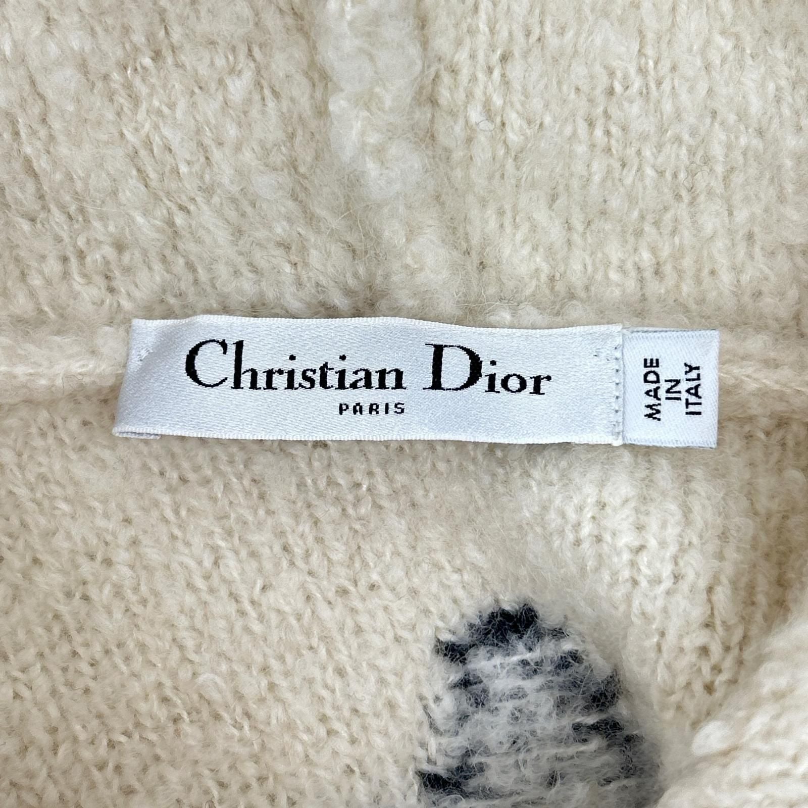 Dior le 244 AM 143 Cashmere Alpaca Silk le CD Star Embroidery Back Logo Knit — view 5