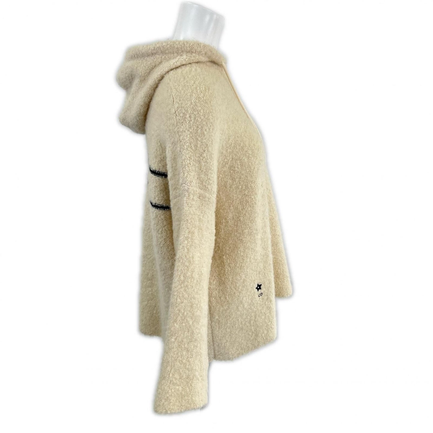 Dior le 244 AM 143 Cashmere Alpaca Silk le CD Star Embroidery Back Logo Knit — view 4