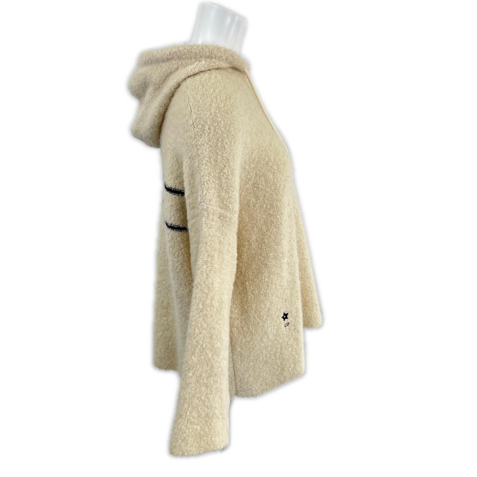 Dior le 244 AM 143 Cashmere Alpaca Silk le CD Star Embroidery Back Logo Knit — view 4