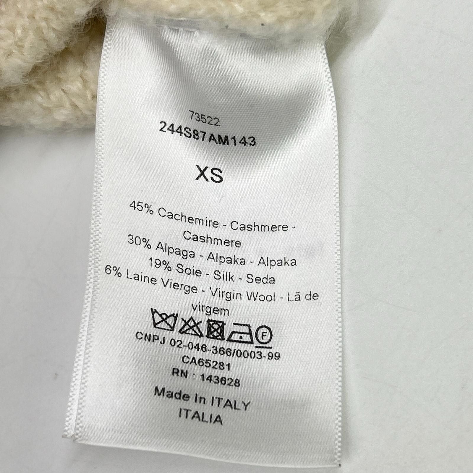 Dior le 244 AM 143 Cashmere Alpaca Silk le CD Star Embroidery Back Logo Knit — view 6