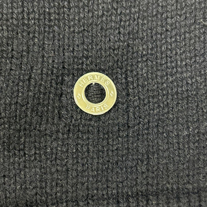 Hermes Cashmere 100 Series Button Cropped Shirt Knit Cardigan 34 — view 7