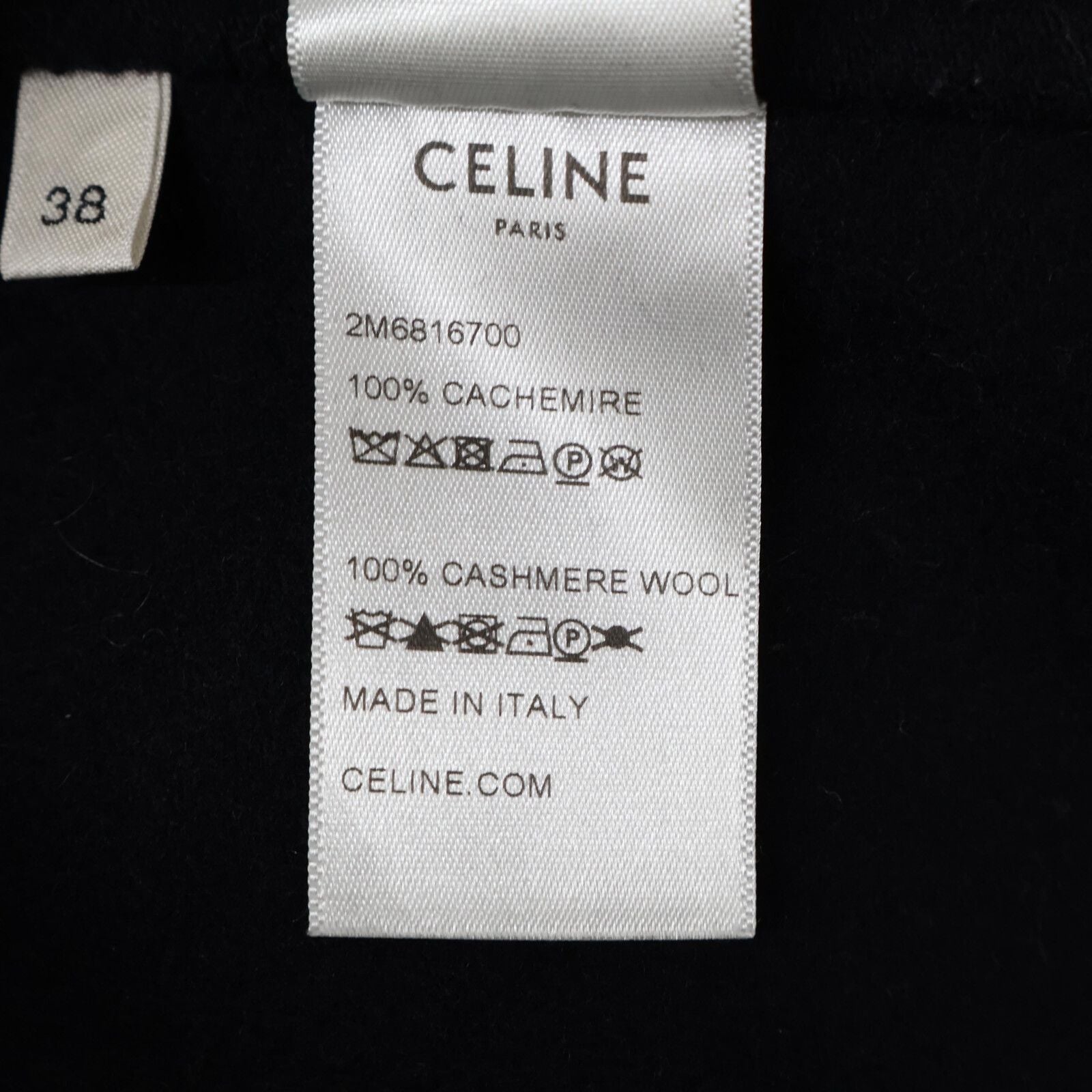 Celine Eddie Era with Belt Cashmere 38 — view 7