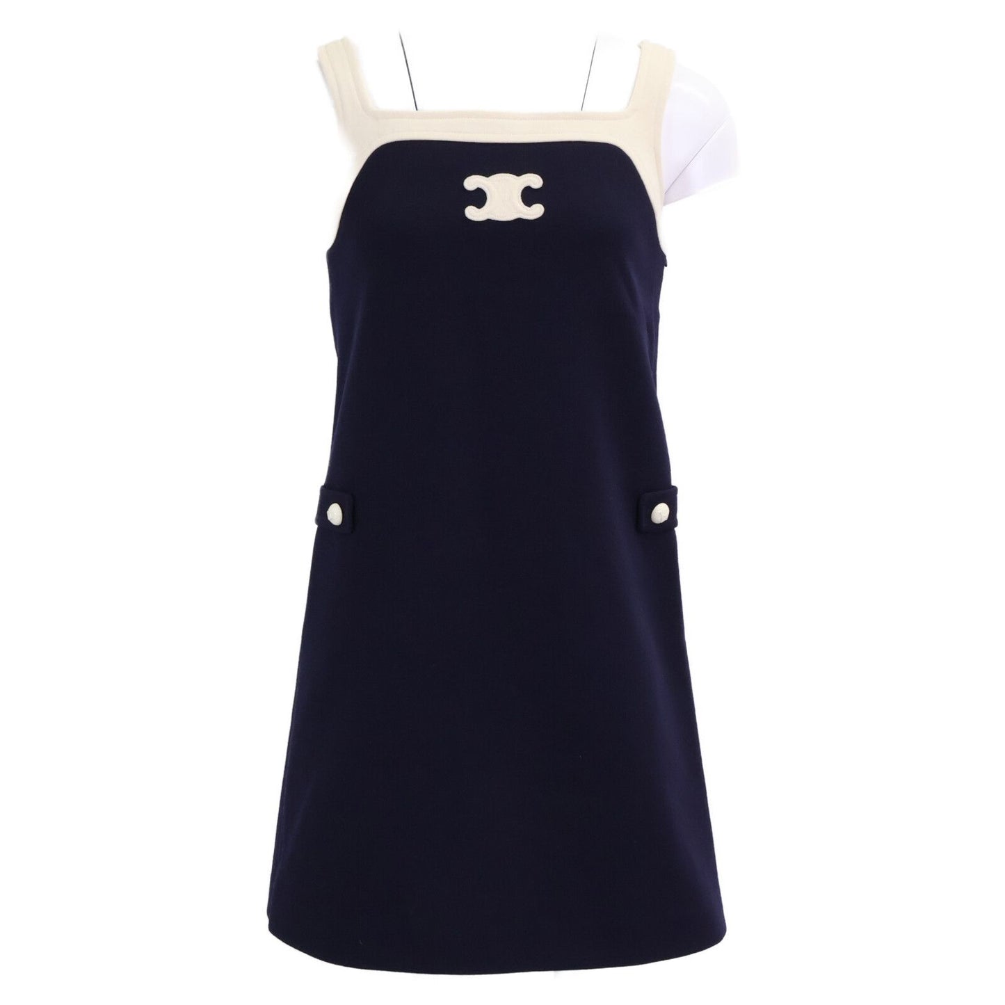 Celine Triomphe Sleeveless Mini XS Dress