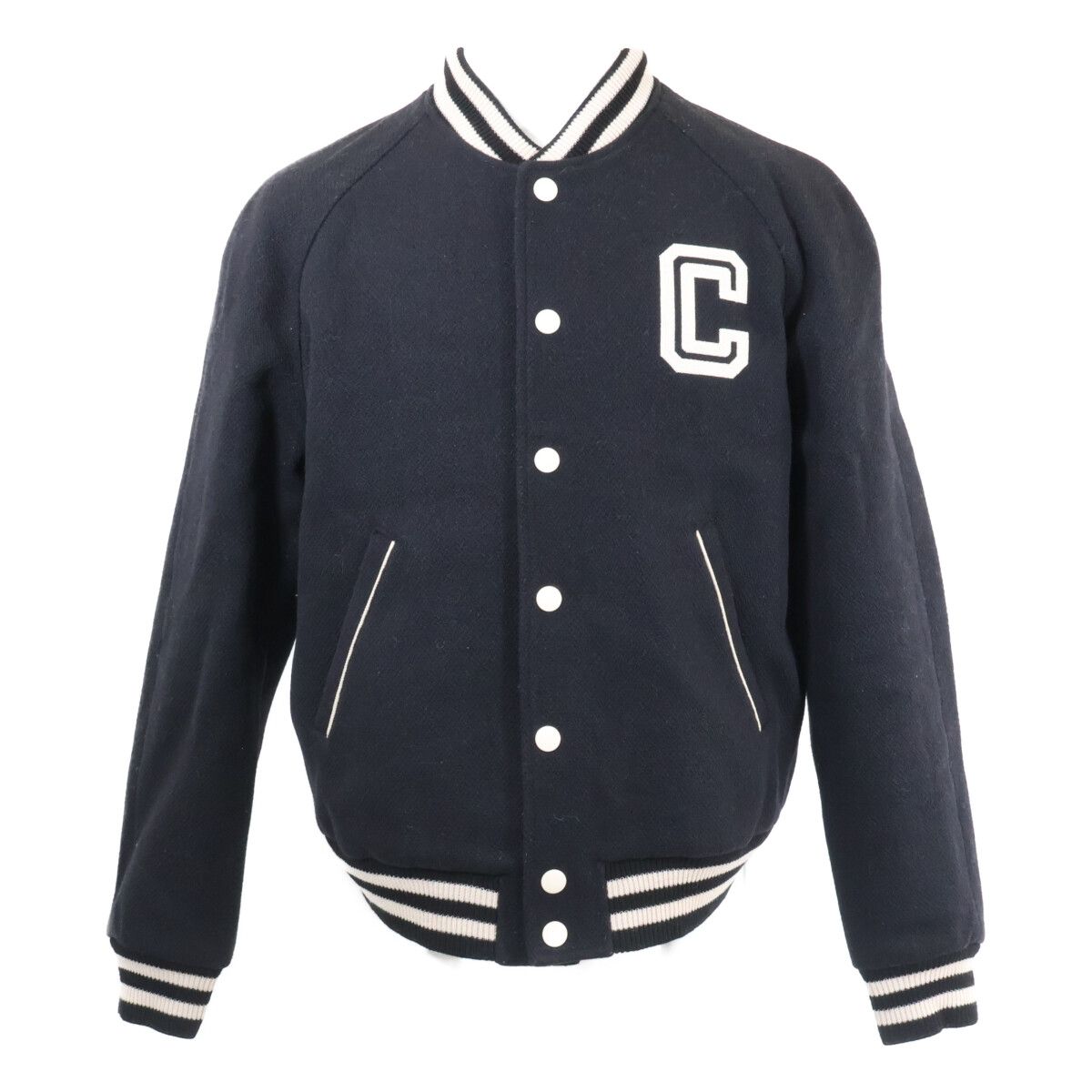 Celine Teddy College Bomber Jacket Carre 50