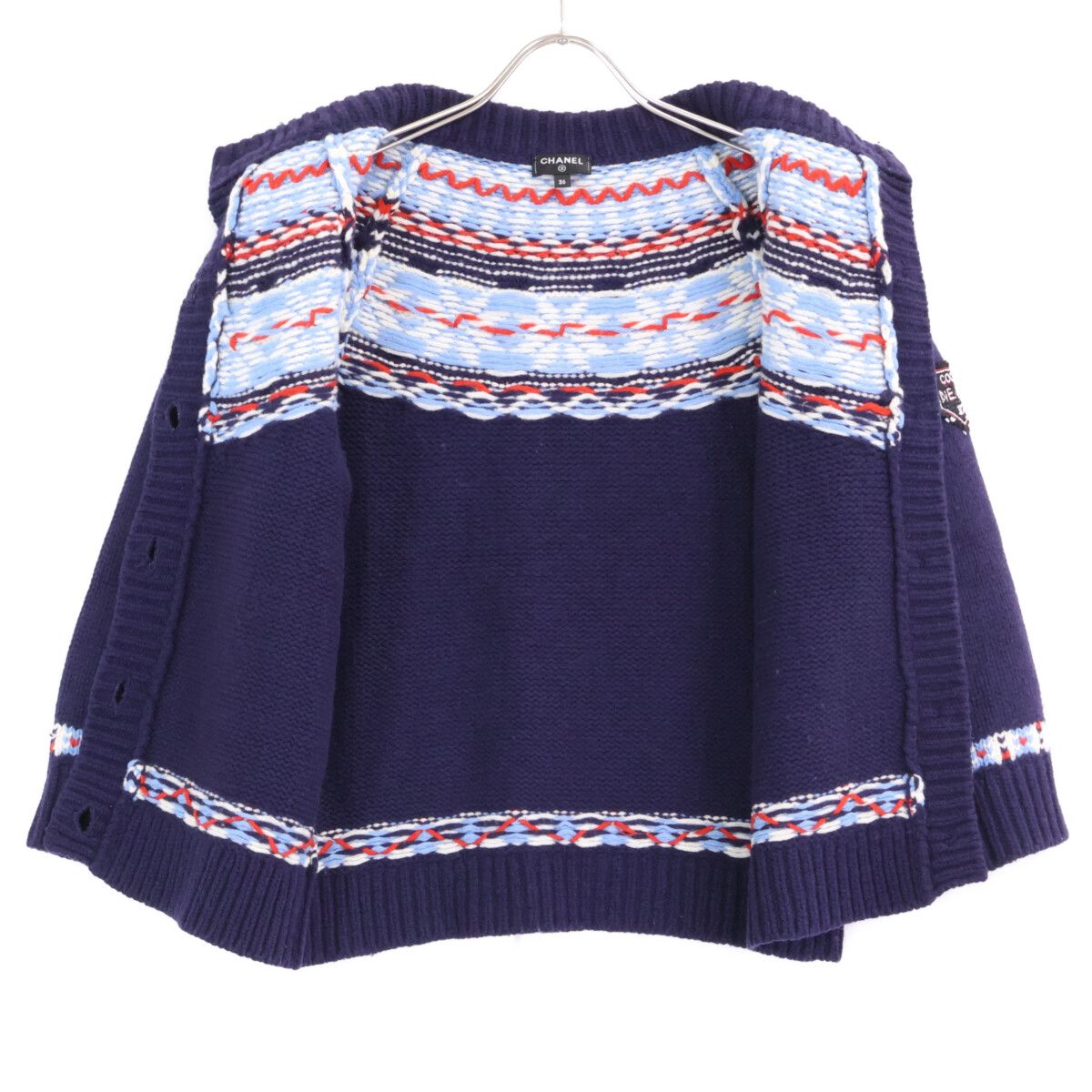 Chanel Coco Neige Wool Knit Cardigan 36 — view 4