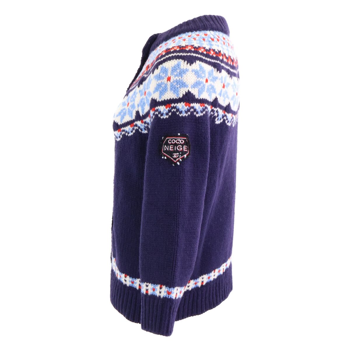 Chanel Coco Neige Wool Knit Cardigan 36 — view 2