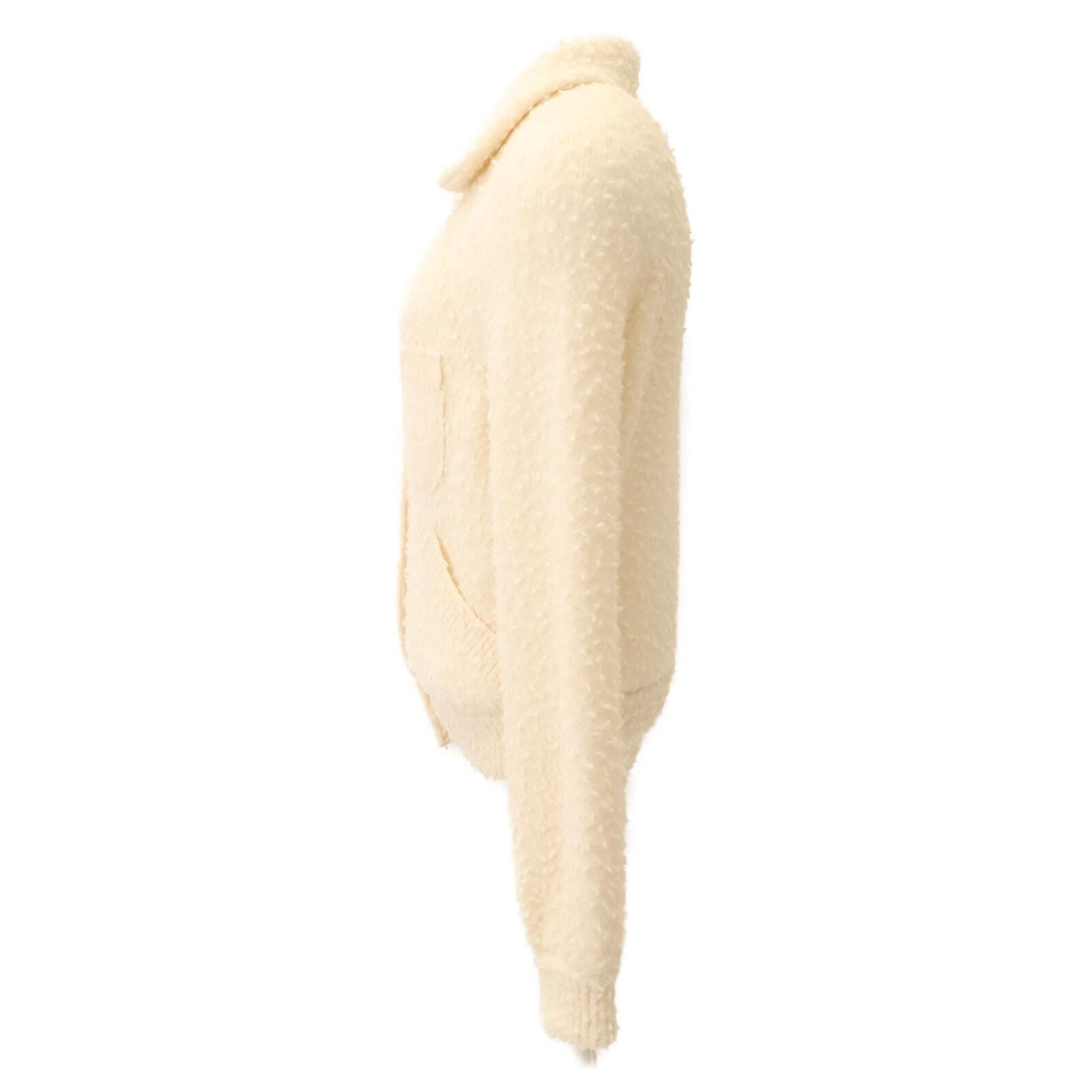 Chanel CC Logo Turnlock Alpaca Knit Jacket 34 — view 2