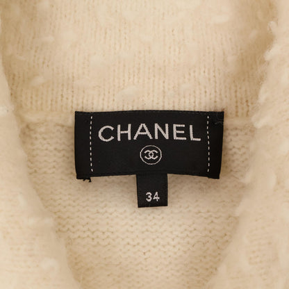 Chanel CC Logo Turnlock Alpaca Knit Jacket 34 — view 5