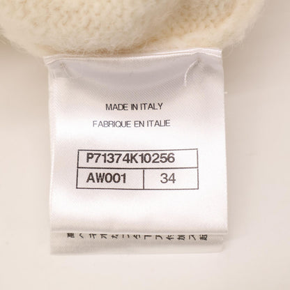 Chanel CC Logo Turnlock Alpaca Knit Jacket 34 — view 6