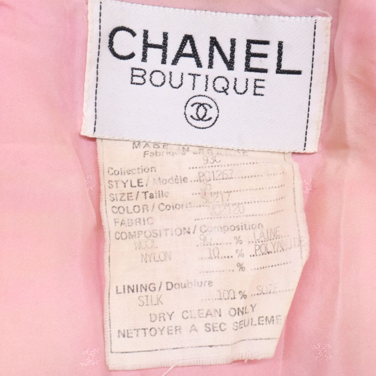 Chanel 93c CC Logo Tweed Jacket 36 — view 5