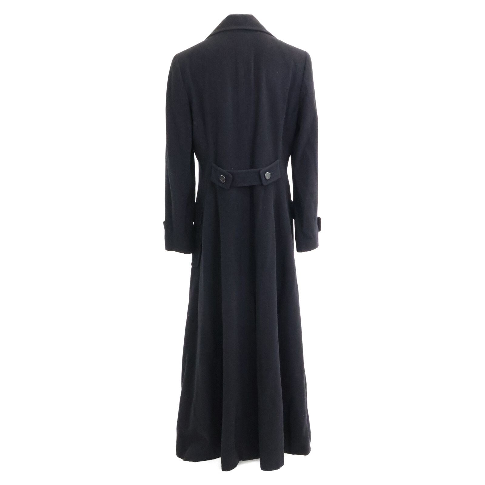 Chanel CC Logo Button Cashmere Double Breasted Long 42 Jacket — view 2