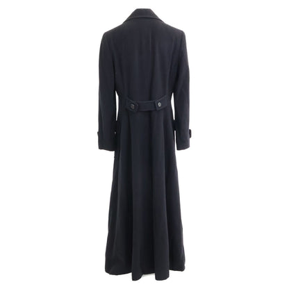 Chanel CC Logo Button Cashmere Double Breasted Long 42 Jacket — view 2
