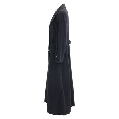 Chanel CC Logo Button Cashmere Double Breasted Long 42 Jacket — view 3