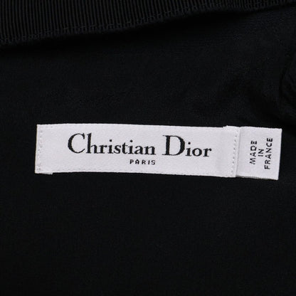 Dior Pearl &chain Embroidered Lace Collar Silk Mixed Wool Dress — view 7