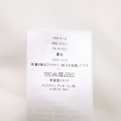 Dior Virgin Wool & Cotton Blend Cles Color Cropped Jacket — view 7