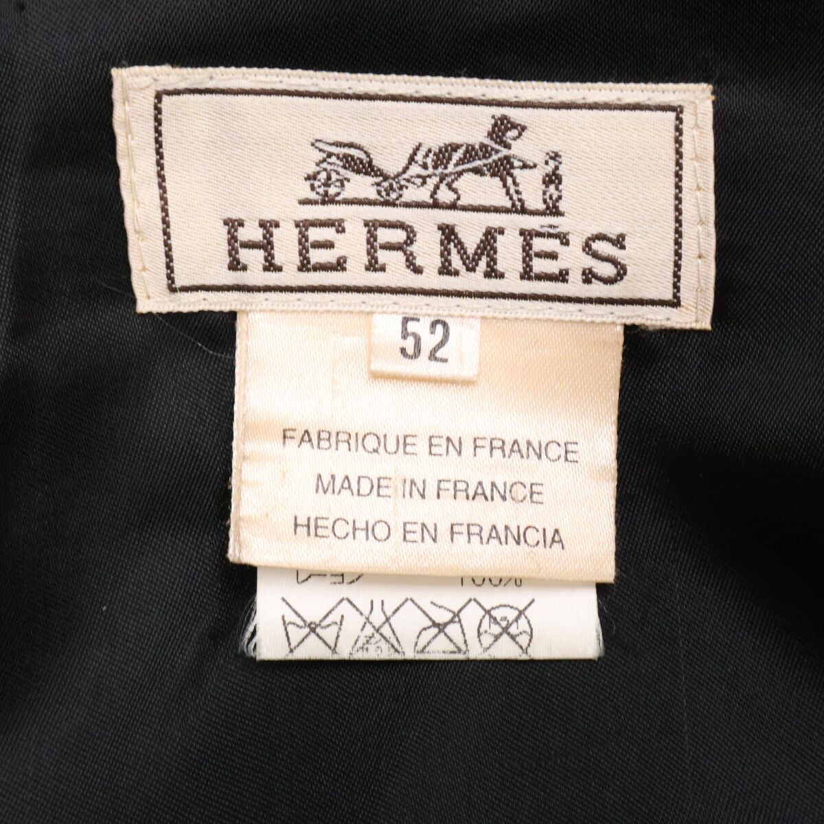 Hermes Cashmere Zip Up Half 52 Jacket — view 5