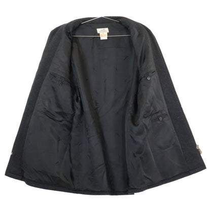 Hermes Cashmere Zip Up Half 52 Jacket — view 4