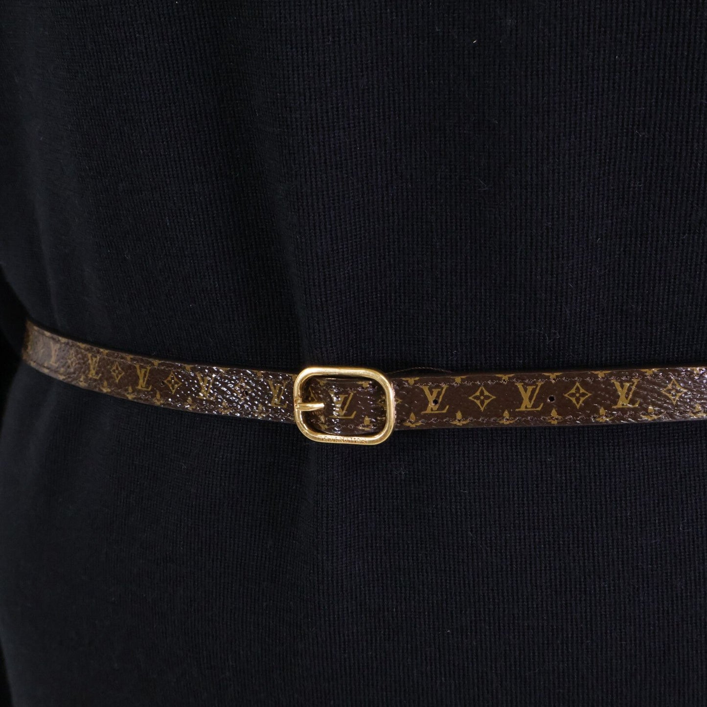 Louis Vuitton Monogram Sequin Cashmere Silk Blend with Belt Knit Sweater — view 7
