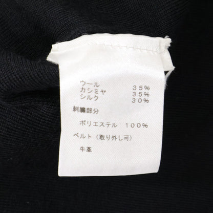 Louis Vuitton Monogram Sequin Cashmere Silk Blend with Belt Knit Sweater — view 5