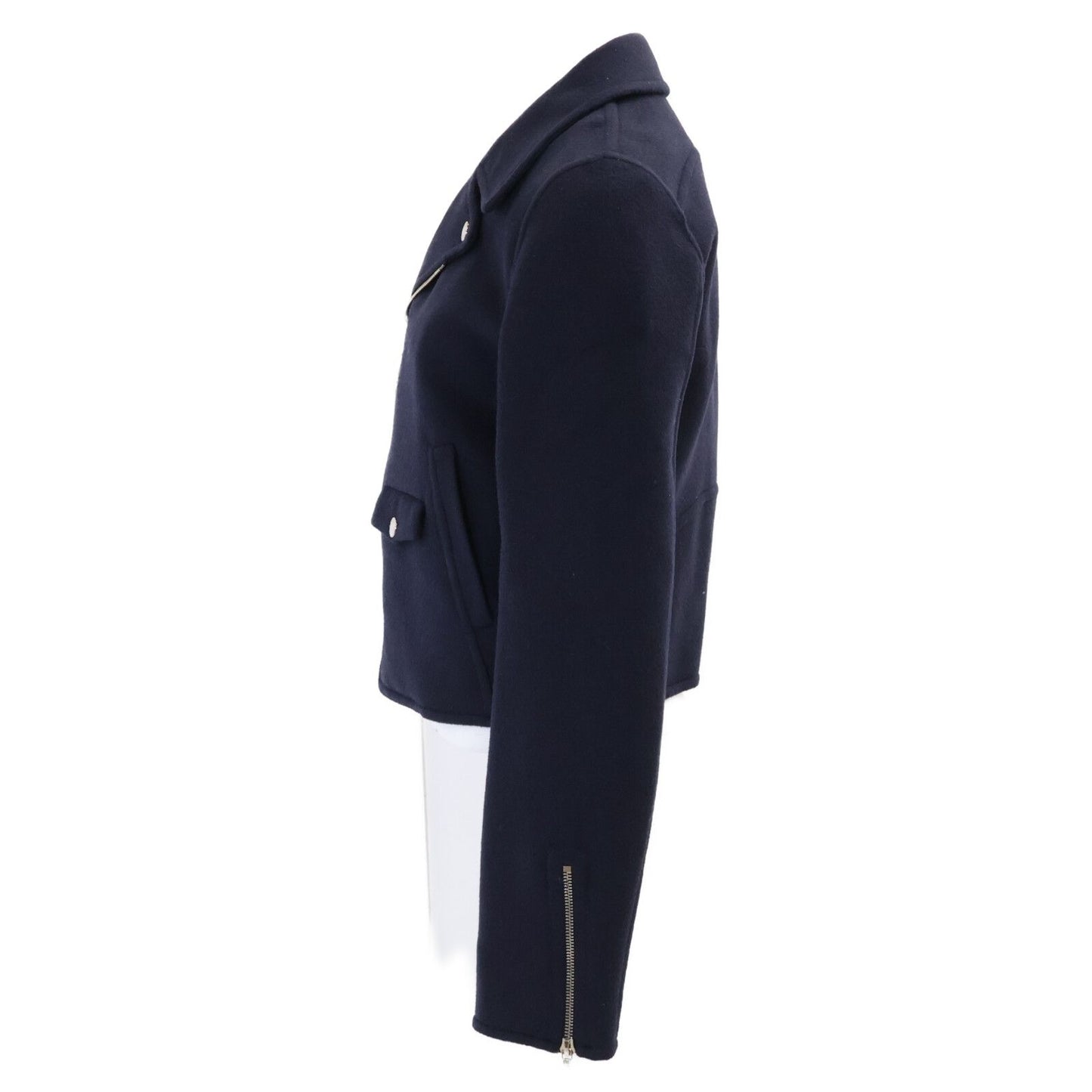 Louis Vuitton Qwe FF Wool Silk Lining Monogram Cropped Jacket 34 — view 2