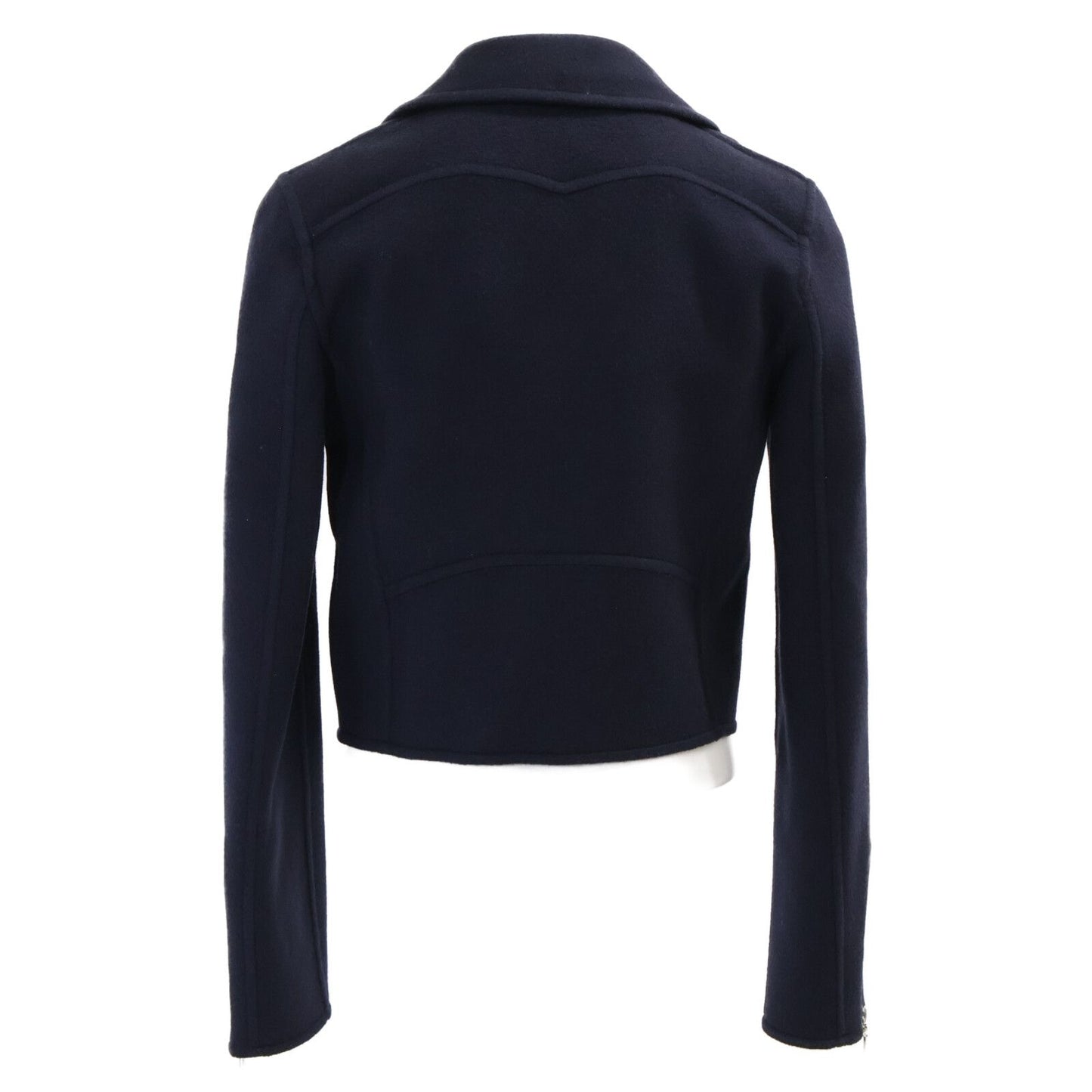 Louis Vuitton Qwe FF Wool Silk Lining Monogram Cropped Jacket 34 — view 3