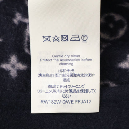 Louis Vuitton Qwe FF Wool Silk Lining Monogram Cropped Jacket 34 — view 6