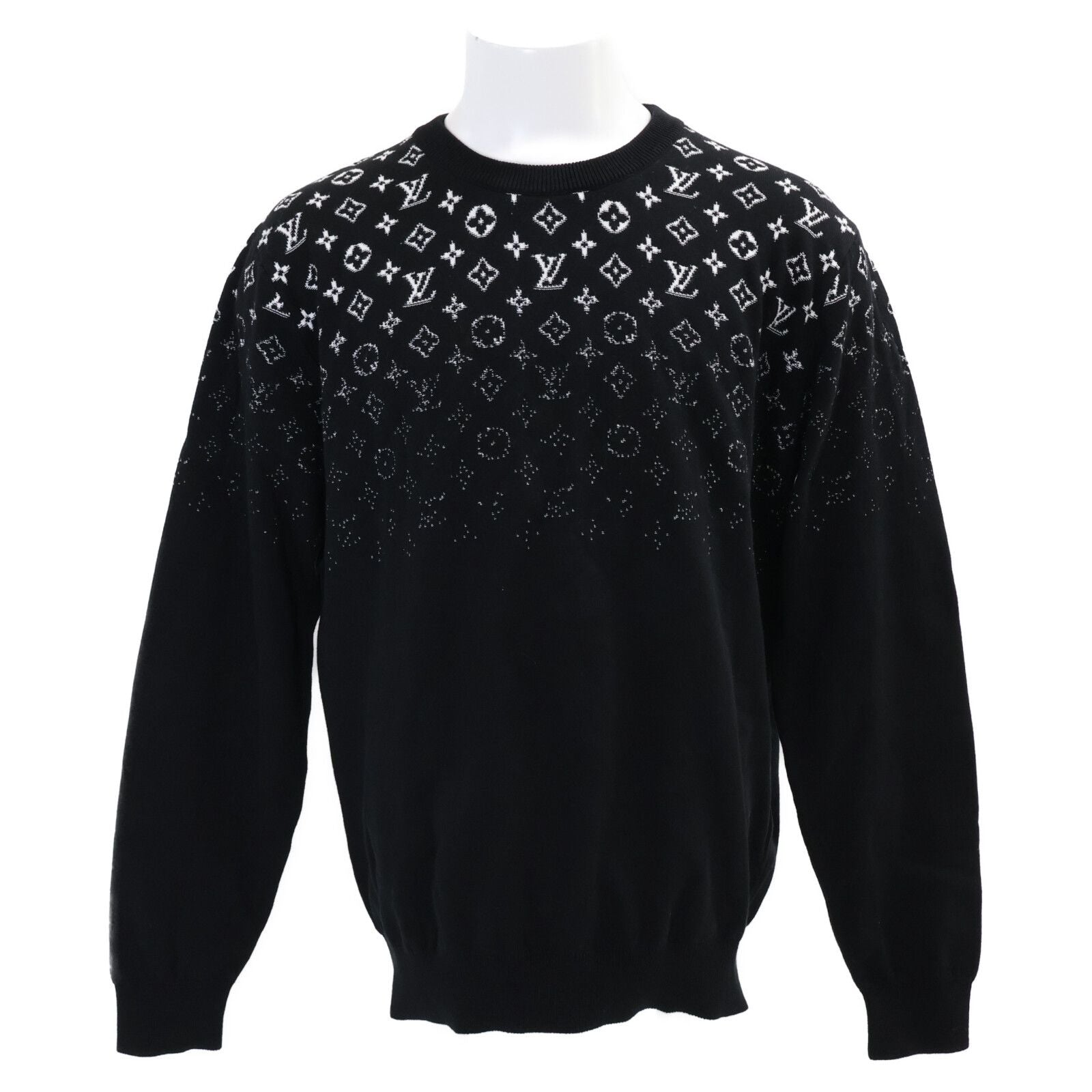 Louis Vuitton Uso Gradient Cotton Crew Neck Knit Sweater