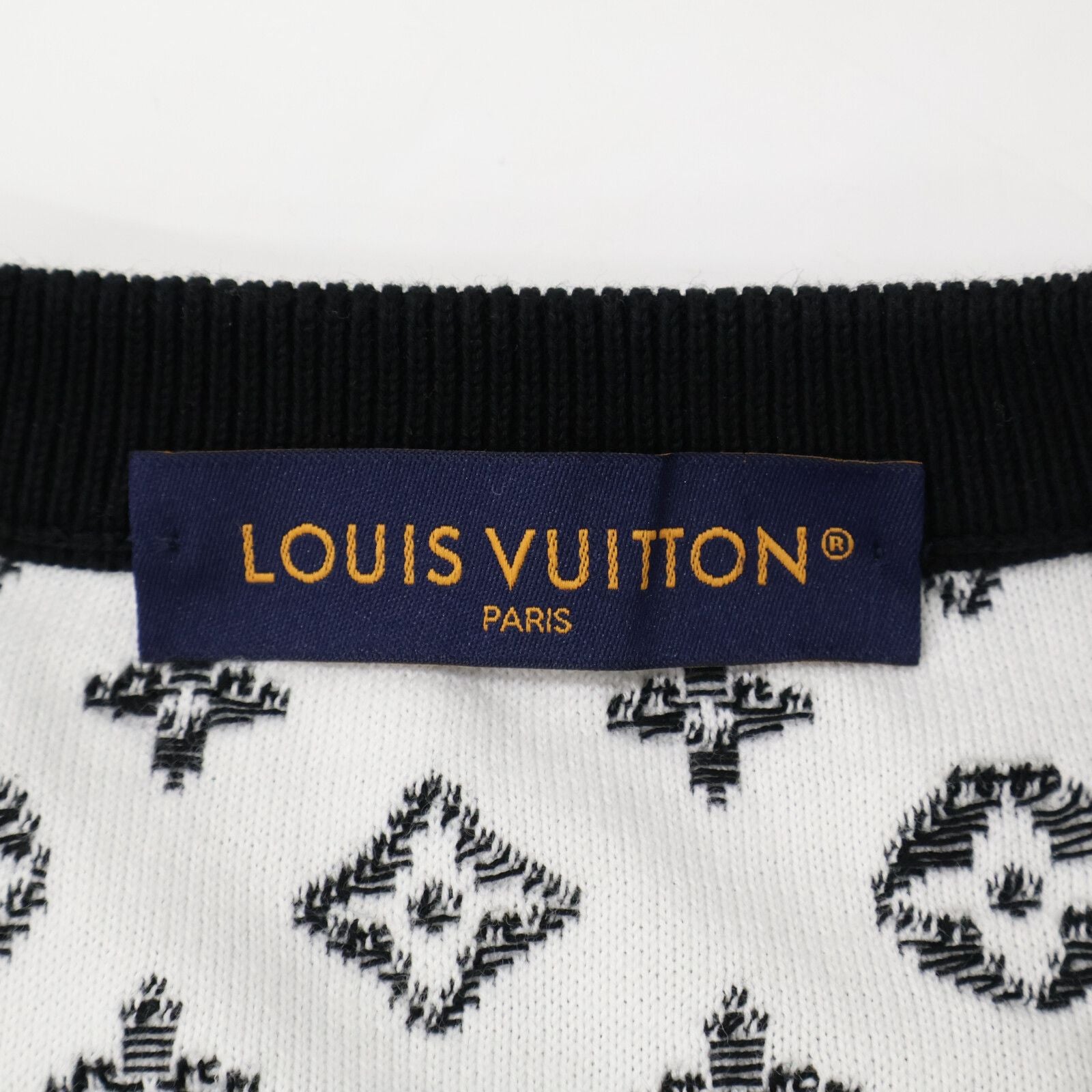Louis Vuitton Uso Gradient Cotton Crew Neck Knit Sweater — view 4