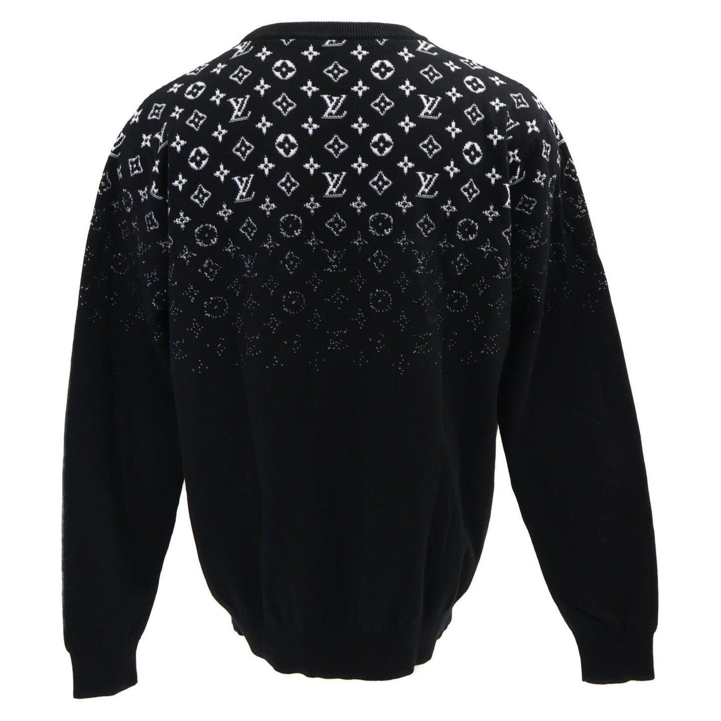 Louis Vuitton Uso Gradient Cotton Crew Neck Knit Sweater — view 3