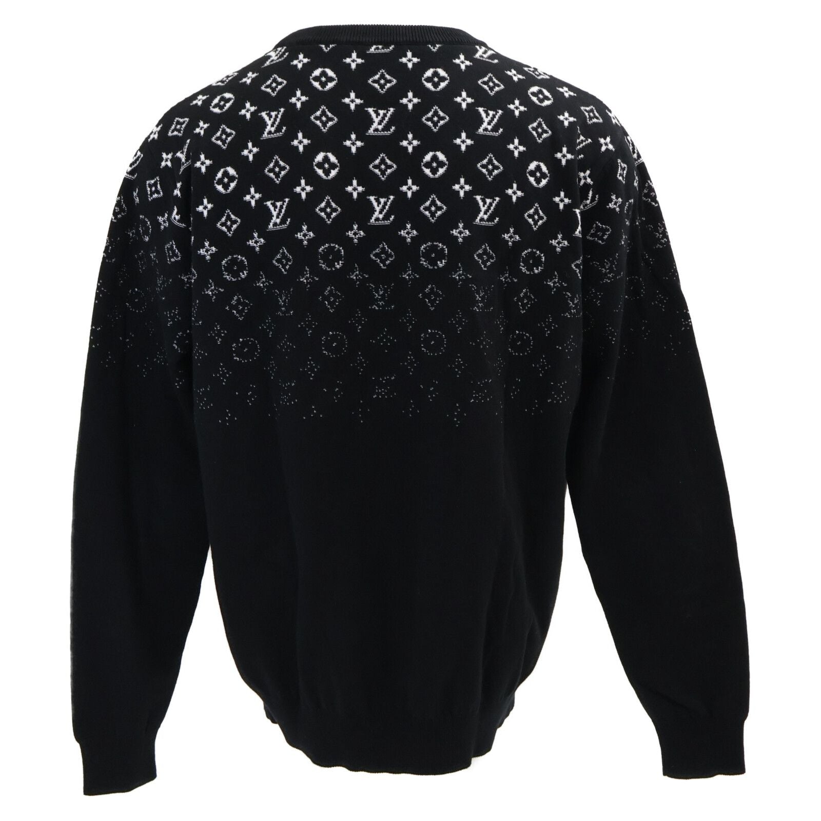 Louis Vuitton Uso Gradient Cotton Crew Neck Knit Sweater — view 3