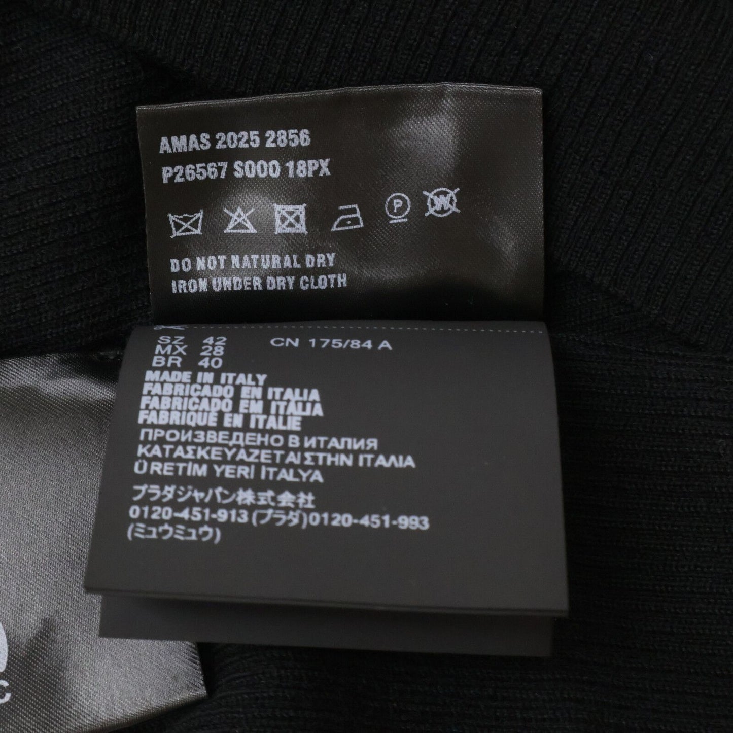 Prada High Neck Knit Sweater with 42 — view 7