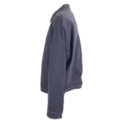 Prada Back Triangle White Stitch Wool Zip Up Jacket — view 2
