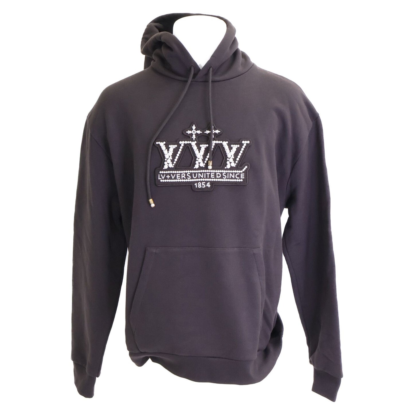 Louis Vuitton Pearl Embellished Front Logo Hoodie