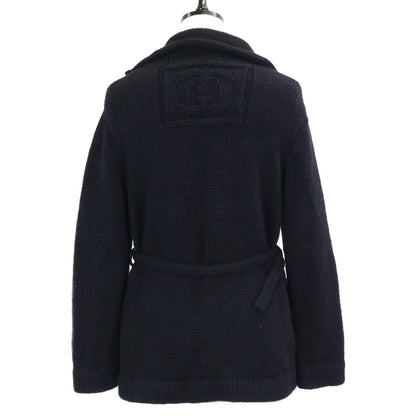 Chanel Pearl CC Logo with Belt Coco Button Cashmere Silk Cardigan Knit Jacket 34 — view 3
