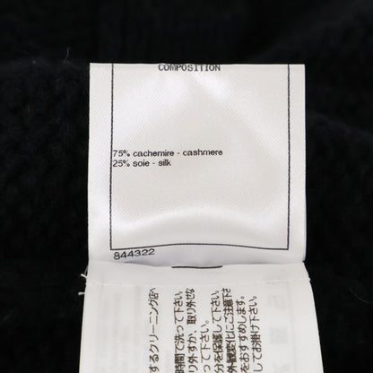 Chanel Pearl CC Logo with Belt Coco Button Cashmere Silk Cardigan Knit Jacket 34 — view 7