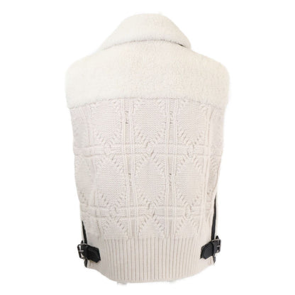 Dior Lambskin Shearling Fur Cashmere Knit Cut Replacement Vest — view 2