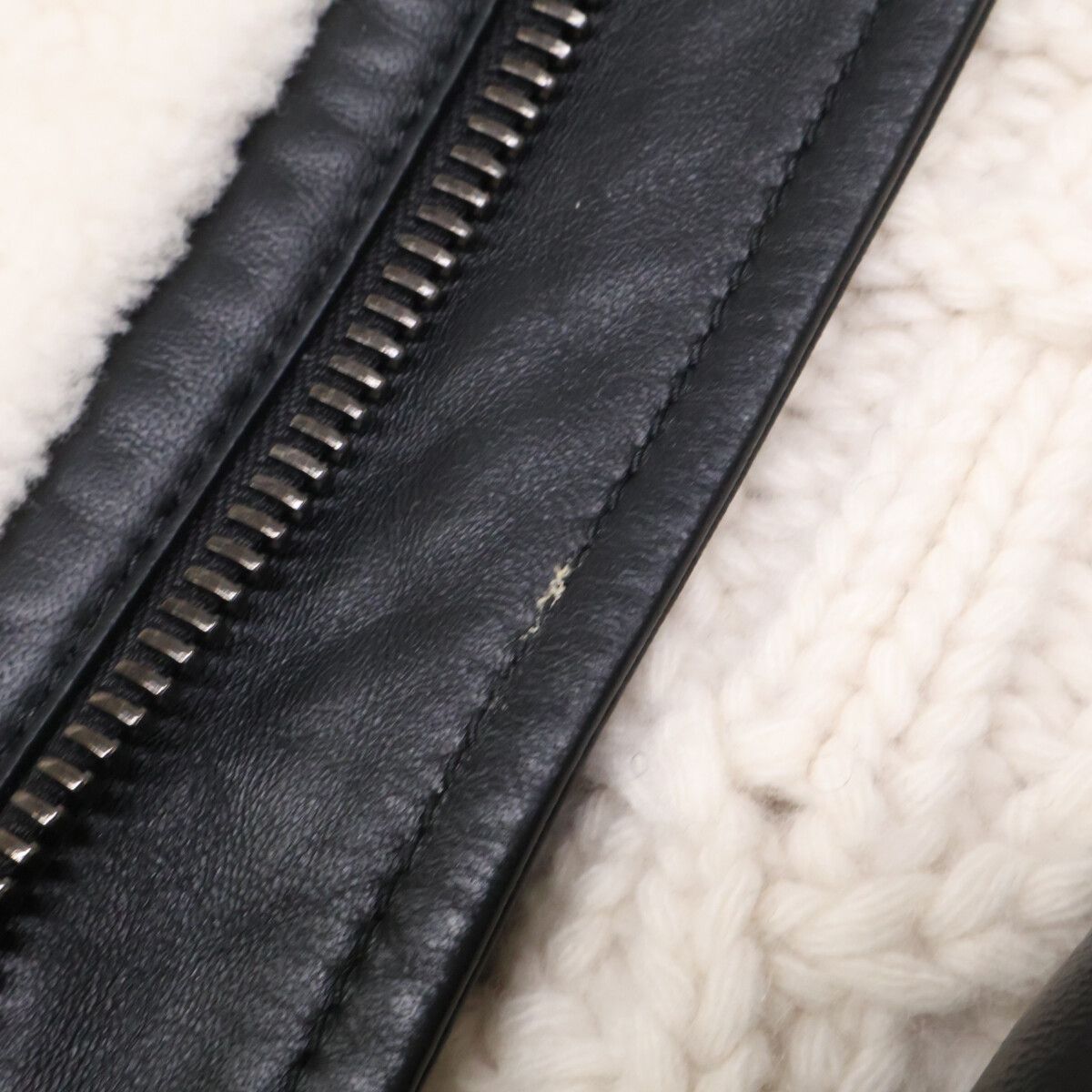Dior Lambskin Shearling Fur Cashmere Knit Cut Replacement Vest — view 9