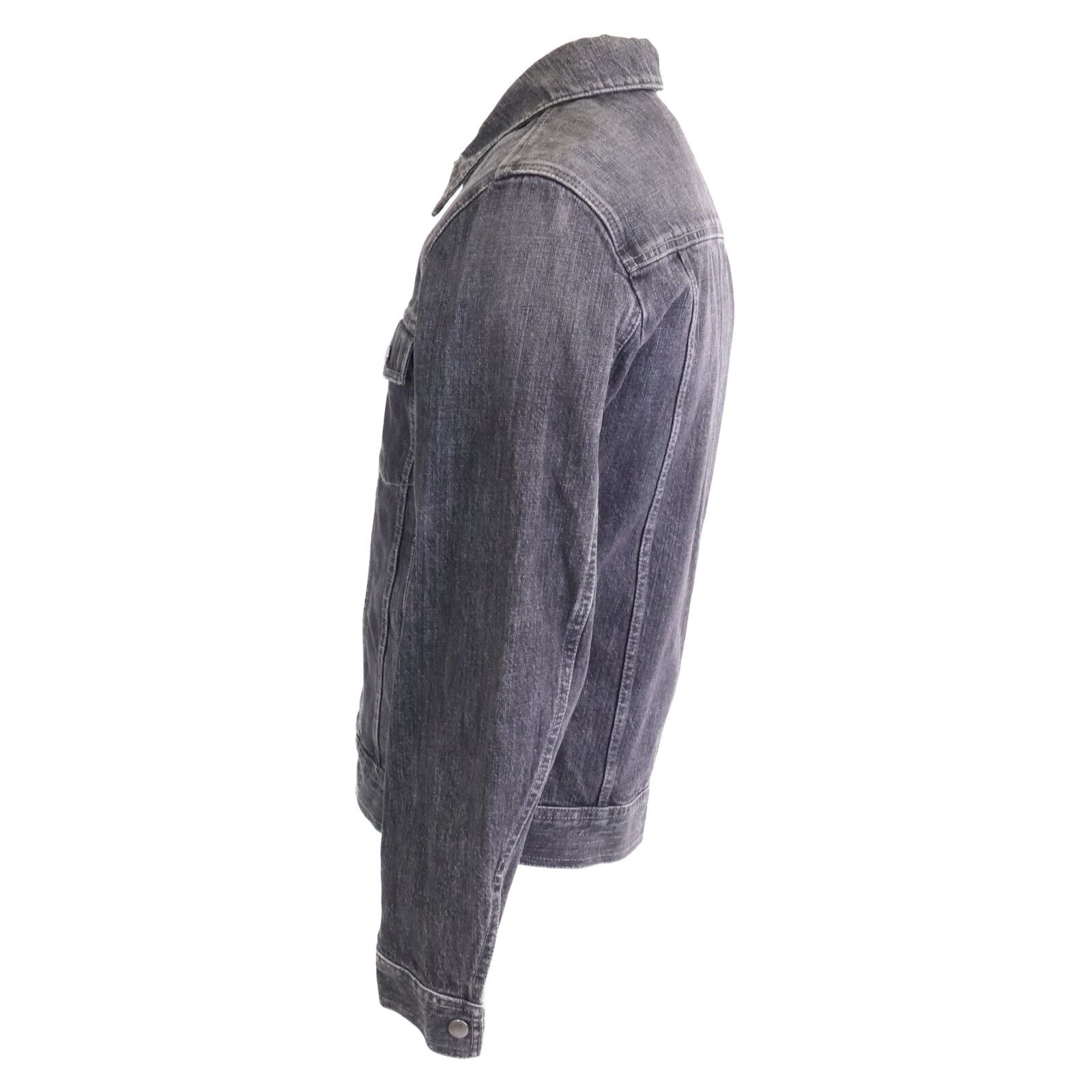 Louis Vuitton Shearling Denim Jacket 46 with Liner — view 2