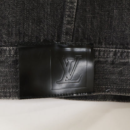 Louis Vuitton Shearling Denim Jacket 46 with Liner — view 8
