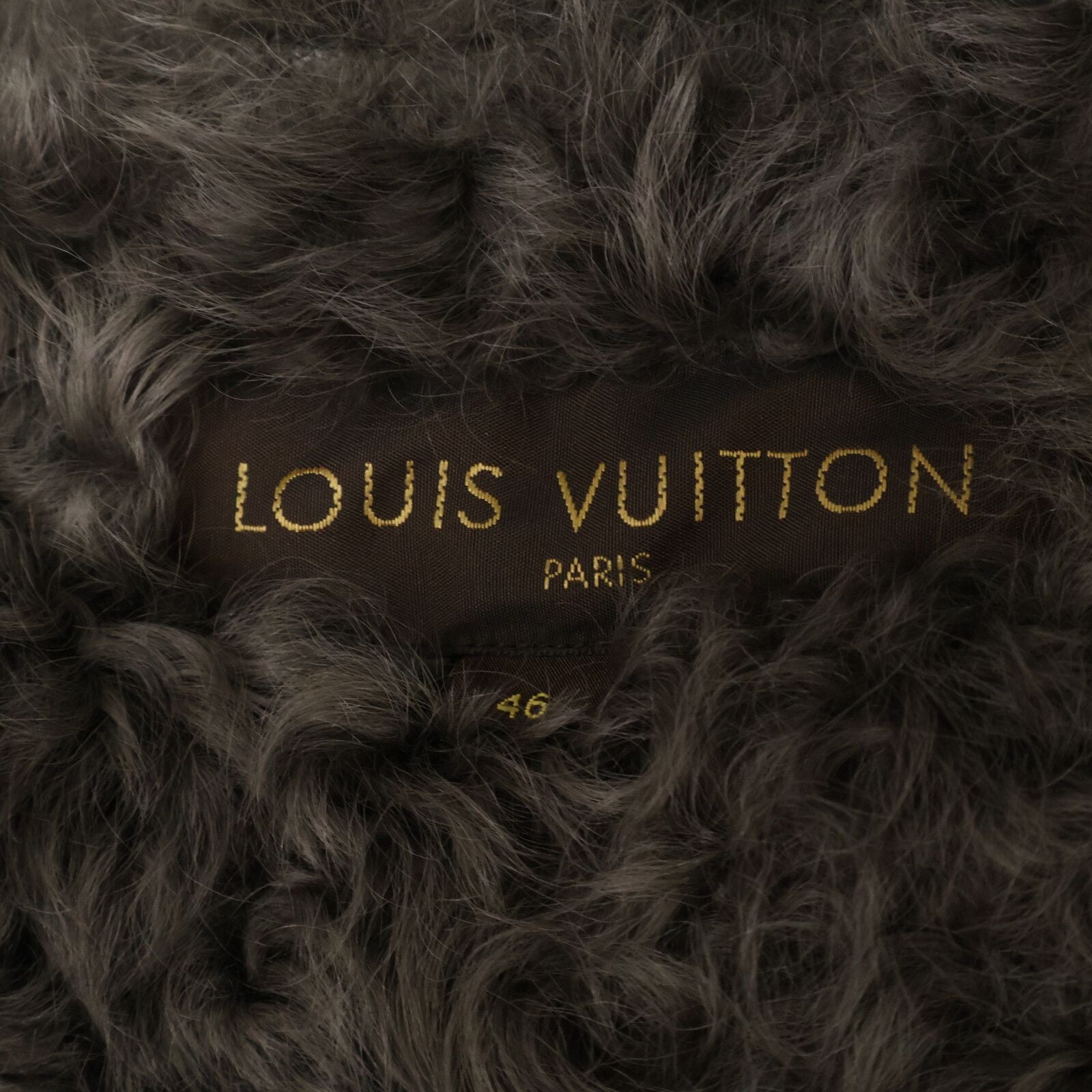 Louis Vuitton Shearling Denim Jacket 46 with Liner — view 4