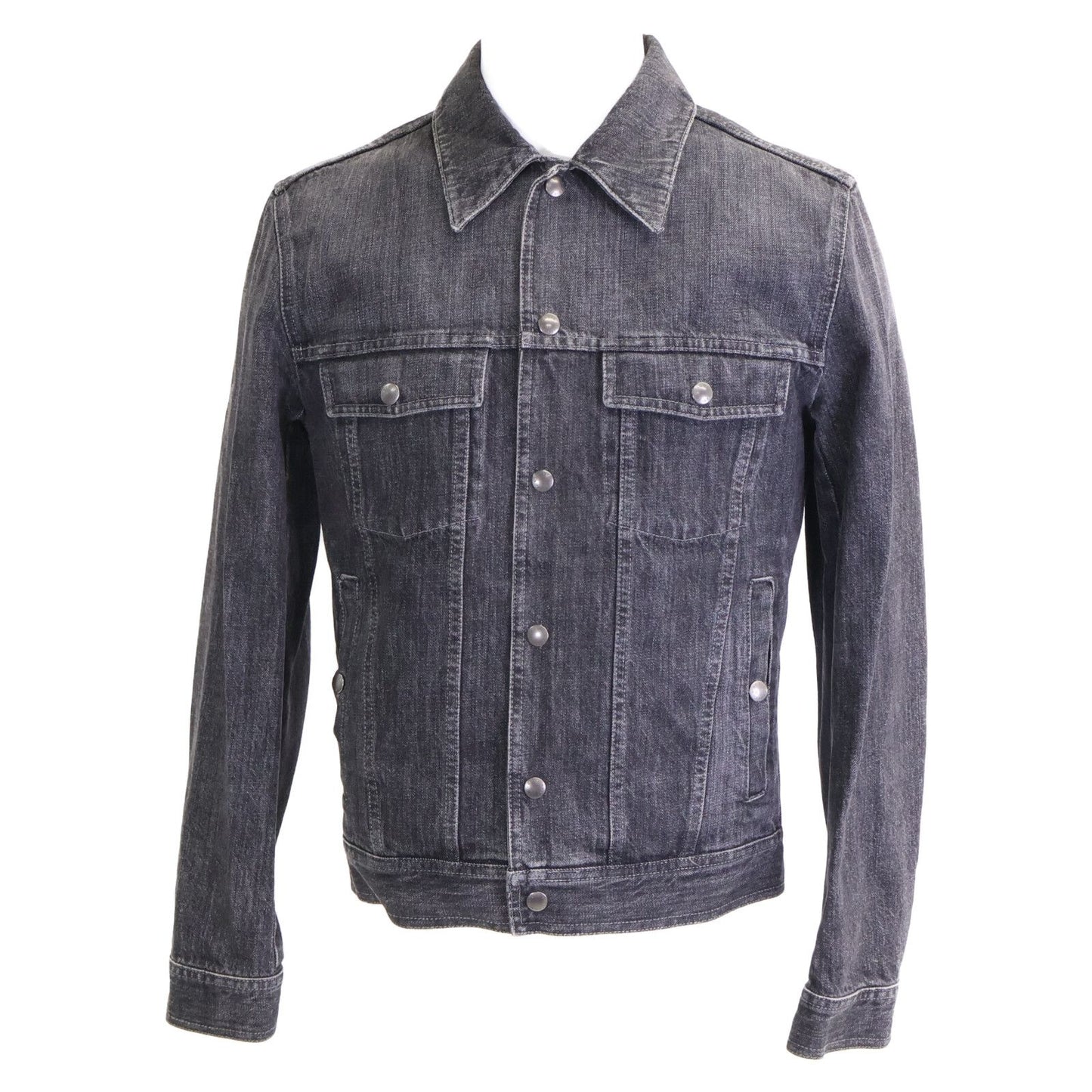 Louis Vuitton Shearling Denim Jacket 46 with Liner